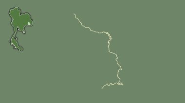 Si Sa Ket, Tayland, dışlanmış ve izole edilmiş. Uydu