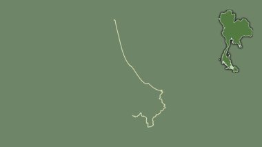 Songkhla, Tayland, dışlanmış ve izole edilmiş. Uydu