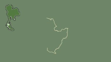 Surat Thani, Tayland, dışlanmış ve izole edilmiş. Uydu