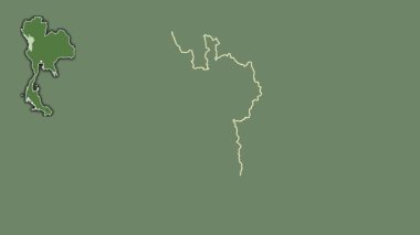 Tak, Tayland, dışlanmış ve izole edilmiş. Uydu