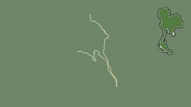 Trat, Tayland, dışlanmış ve izole edilmiş. Uydu