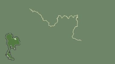 Udon Thani, Tayland, dışlanmış ve izole edilmiş. Uydu