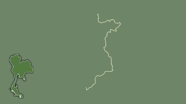 Yala, Tayland, dışlanmış ve izole edilmiş. Uydu