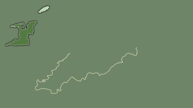 Tobago, Trinidad ve Tobago, dışlanmış ve izole edilmiş. Uydu