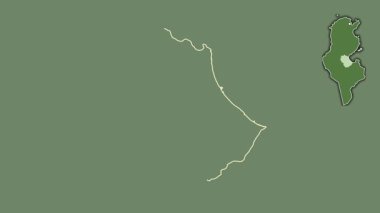 Gabes, Tunus, sürülmüş ve izole edilmiş. Uydu