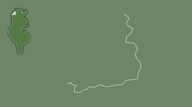 Jendouba, Tunus, boşaltılmış ve izole edilmiş. Uydu