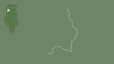 Le Kef, Tunus, boşaltılmış ve izole edilmiş. Uydu