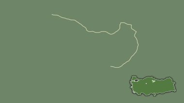 Amasya, Türkiye, Türkiye, sürüldü ve izole edildi. Uydu