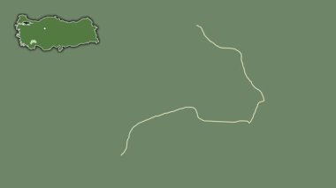 Burdur, Türkiye, Türkiye, sürüldü ve izole edildi. Uydu