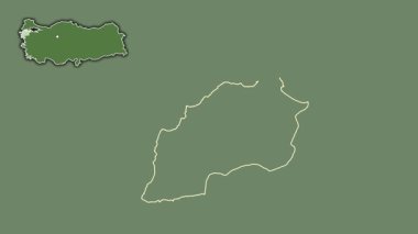 Çanakkale, Türkiye, Türkiye, dışlanmış ve izole edilmiş. Uydu