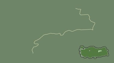 Erzincan, Türkiye, Türkiye, dışlanmış ve izole edilmiş. Uydu