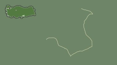 Gaziantep, Türkiye, Türkiye, çıkarıldı ve izole edildi. Uydu