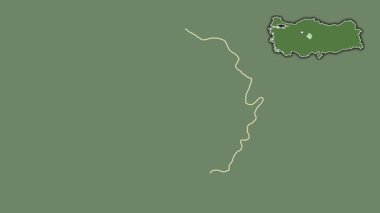 Kirsehir, Türkiye, Türkiye, dışlanmış ve izole edilmiş. Uydu