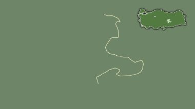 Malatya, Türkiye, Türkiye, dışlandı ve izole edildi. Uydu