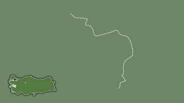 Manisa, Türkiye, Türkiye, dışlandı ve izole edildi. Uydu