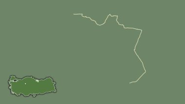 Ordu, Türkiye, Türkiye, sürüldü ve izole edildi. Uydu