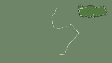 Osmaniye, Türkiye, Türkiye, dışlandı ve izole edildi. Uydu