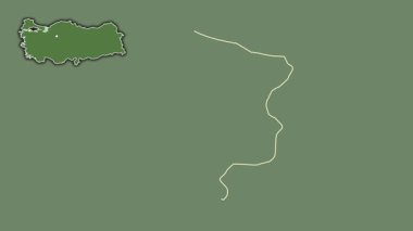 Sakarya, Türkiye, Türkiye, dışlanmış ve izole edilmiş. Uydu