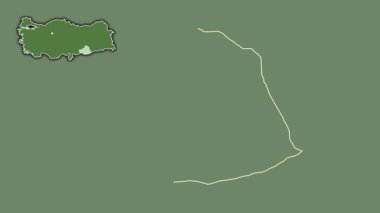 Şanlıurfa, Türkiye, Türkiye, sürüldü ve izole edildi. Uydu