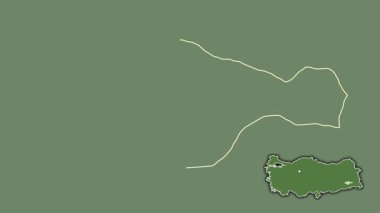 Siirt, Türkiye, Türkiye, sürüldü ve izole edildi. Uydu