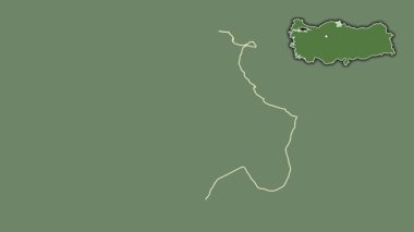 Sinop, Türkiye, Türkiye, dışlanmış ve izole edilmiş. Uydu