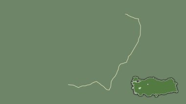 Usak, Türkiye, Türkiye, dışlanmış ve izole edilmiş. Uydu