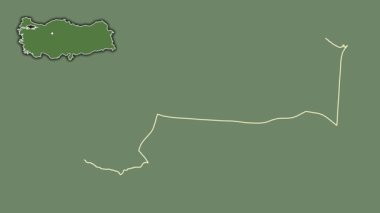 Yalova, Türkiye, Türkiye, dışlandı ve izole edildi. Uydu