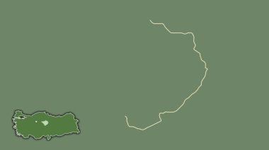 Yozgat, Türkiye, Türkiye, sürüldü ve izole edildi. Uydu