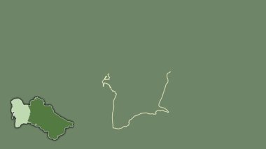 Balkan, Türkmenistan, sürülmüş ve izole edilmiş. Uydu