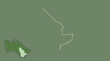 Meryem, Türkmenistan, dışlanmış ve izole edilmiş. Uydu