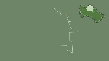 Tashauz, Türkmenistan, boşaltılmış ve izole edilmiş. Uydu