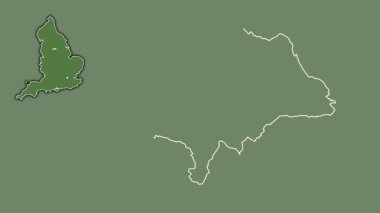 Barnsley, İngiltere - Büyük Britanya, dışlanmış ve izole edilmiş. Uydu