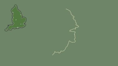 Birmingham, İngiltere - Büyük Britanya, sürüldü ve izole edildi. Uydu