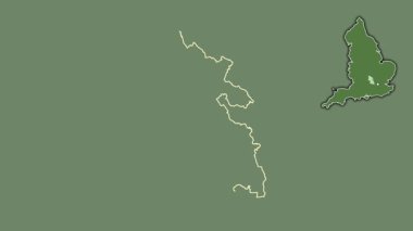 Buckinghamshire, İngiltere - Büyük Britanya, sürülmüş ve izole edilmiş. Uydu