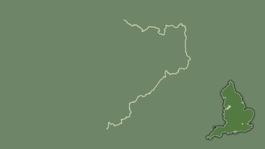 Cheshire Doğu, İngiltere, Büyük Britanya, sürülmüş ve izole edilmiş. Uydu