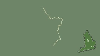 Derbyshire, İngiltere - Büyük Britanya, dışlanmış ve izole edilmiş. Uydu