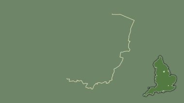 Doncaster, İngiltere - Büyük Britanya, dışlanmış ve izole edilmiş. Uydu