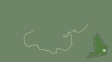 Essex, İngiltere - Büyük Britanya, dışlanmış ve izole edilmiş. Uydu