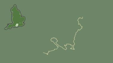 Hampshire, İngiltere - Büyük Britanya, dışlanmış ve izole edilmiş. Uydu