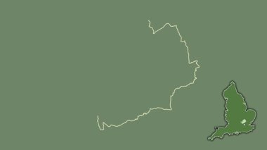 Hertfordshire, İngiltere - Büyük Britanya, sürüldü ve izole edildi. Uydu