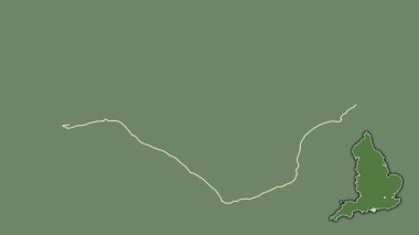 İngiltere, Wight Adası, Büyük Britanya, sürülmüş ve izole edilmiş. Uydu