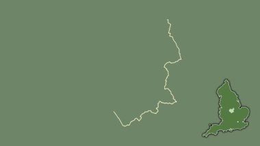 Leicestershire, İngiltere - Büyük Britanya, dışlanmış ve izole edilmiş. Uydu