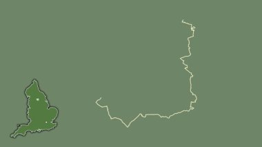 Leeds, İngiltere - Büyük Britanya, dışlanmış ve izole edilmiş. Uydu