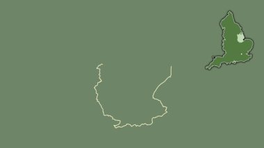 Hughnshire, İngiltere - Büyük Britanya, dışlanmış ve izole edilmiş. Uydu