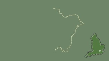 Londra, İngiltere - Büyük Britanya, dışlanmış ve izole edilmiş. Uydu