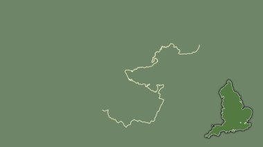 Medway, İngiltere - Büyük Britanya, dışlanmış ve izole edilmiş. Uydu