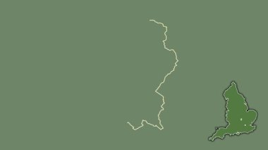 Milton Keynes, İngiltere - Büyük Britanya, dışlandı ve izole edildi. Uydu