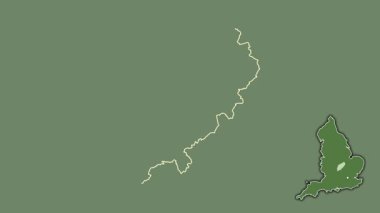 Northamptonshire, İngiltere - Büyük Britanya, sürüldü ve izole edildi. Uydu