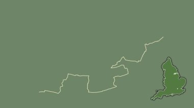 Kuzey Hughnshire, İngiltere - Büyük Britanya, sürülmüş ve izole edilmiş. Uydu