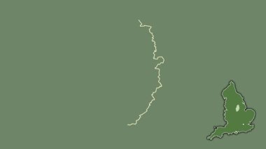 Nottinghamshire, İngiltere - Büyük Britanya, sürüldü ve izole edildi. Uydu